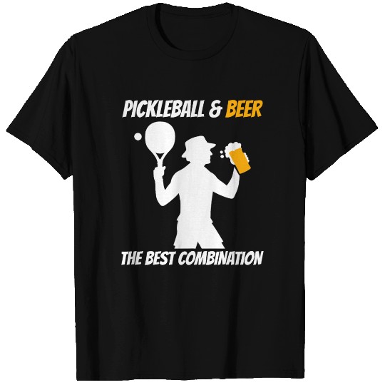 Pickleball & Beer The Best Combination Fun Graphic T Shirts