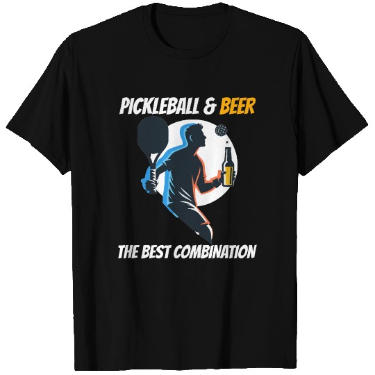 Pickleball & Beer The Best Combination Fun Graphic T Shirts