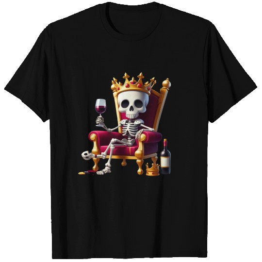 skull and wine T Shirts