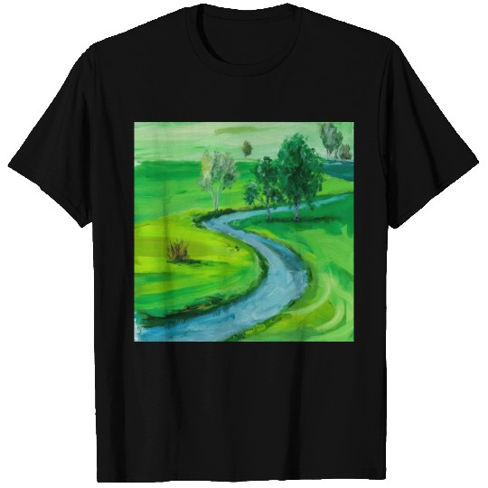 Serene River Path T Shirts