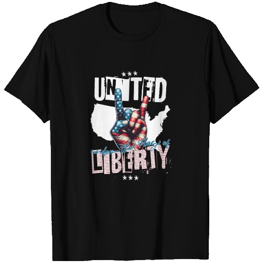UNITED UNDER THE FLAG OF LIBERTY T Shirts