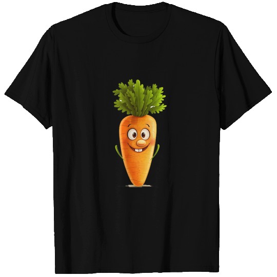 Funny cheerful carrot with big smile T Shirts