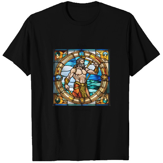 "Poseidon" church window design T Shirts