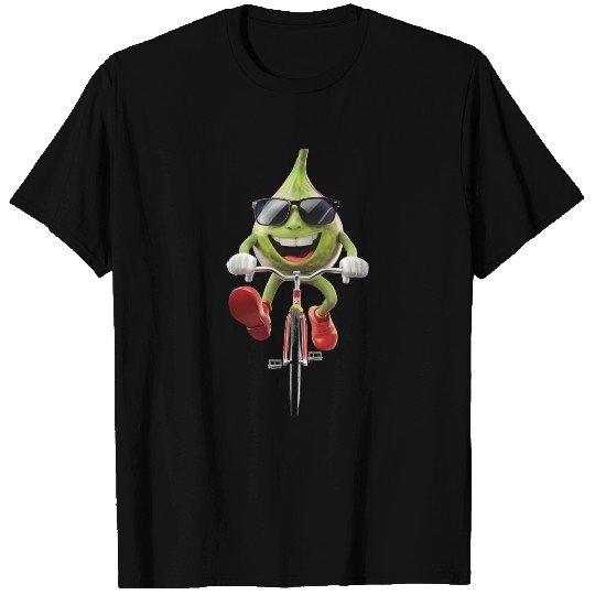 Fig Cycling On Bike Realistic T Shirts