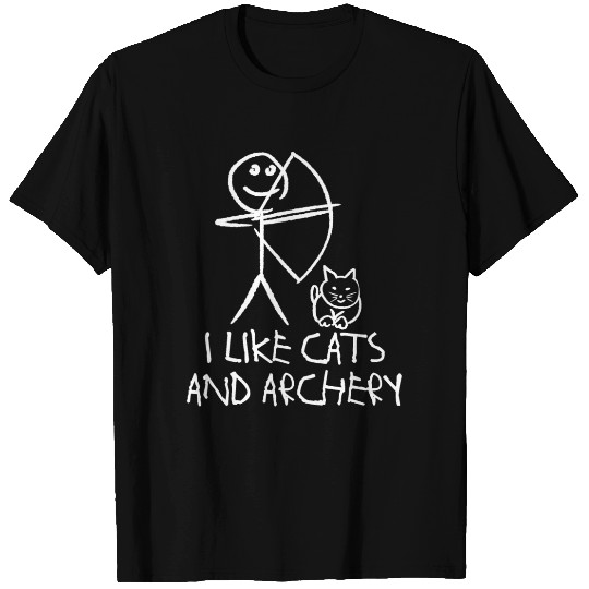 Archery Cat Long Bow Archer Compound Bow T Shirts