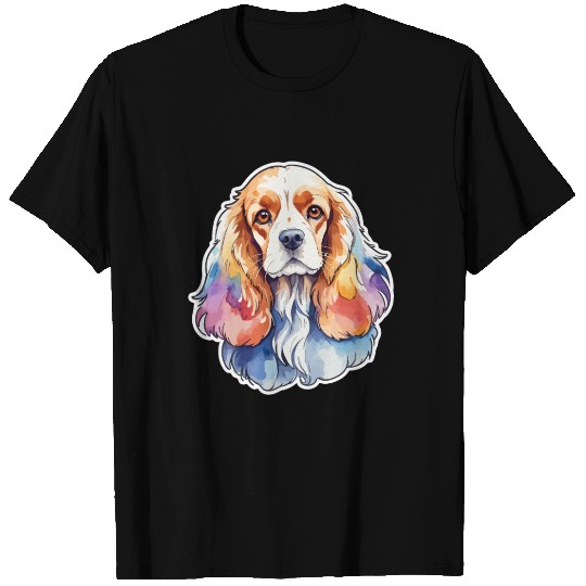 American Cocker Spaniel Watercolor T Shirts