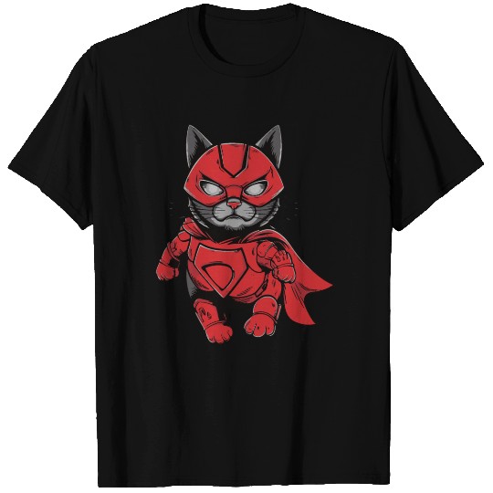 iron cat super hero T Shirts