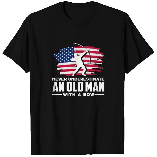 Old Man With A Bow Archery T Shirts