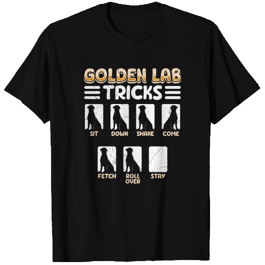 Labrador GOLDEN LAB TRICKS Labrador Dog Funny T Shirts