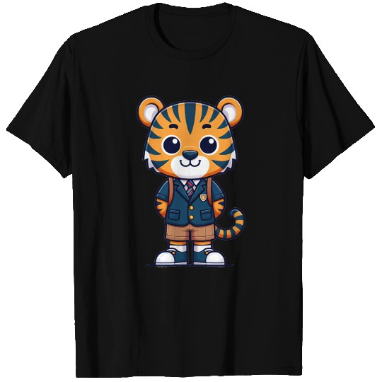Cute Schoolboy Tiger T Shirts