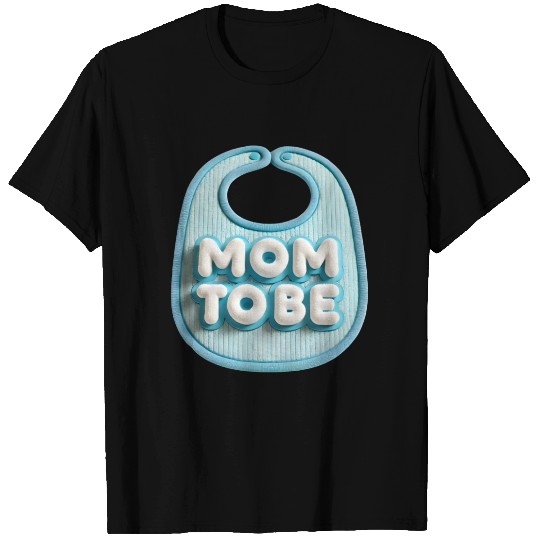 Mom To Be Baby Announcement Design with Baby Bib T Shirts