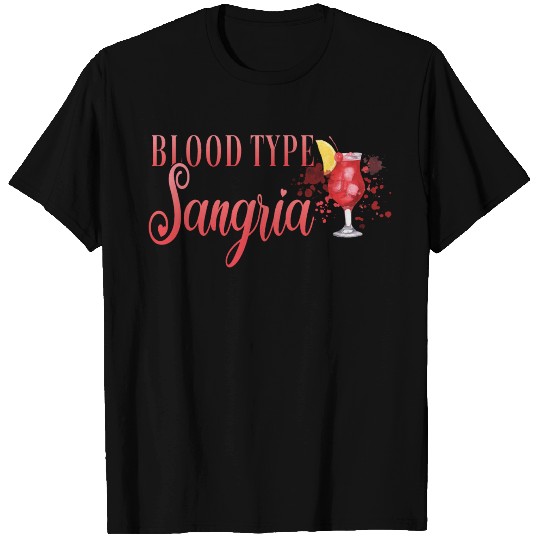 Cocktail Bartender Blood Type Sangria T Shirts