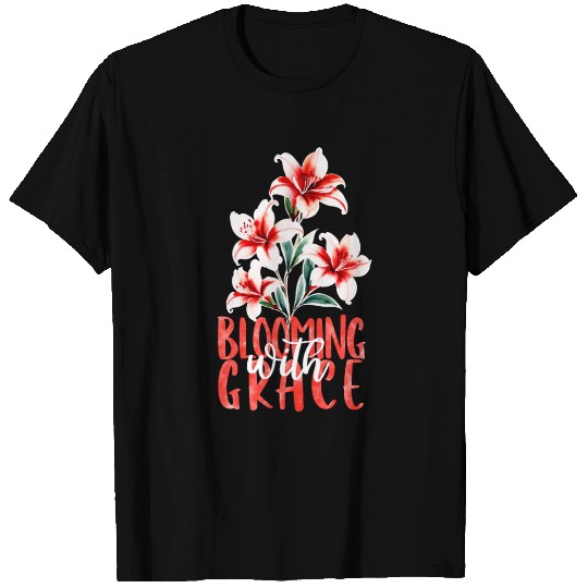 Elegant Red Azalea Watercolor T Shirts