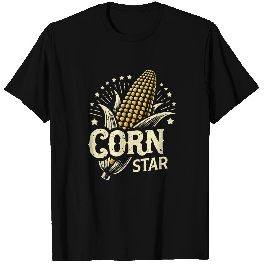 Corn Star Retro Farm Humor T Shirts