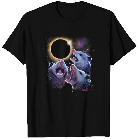 Opossums Howling Eclipse Possum T Shirts