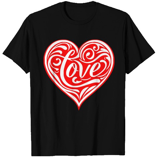 Tribal Love Heart LIKE US ON FACEBOOK # T Shirts