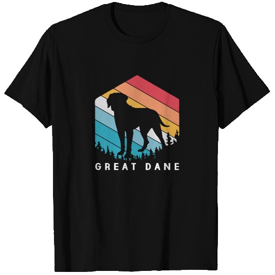 Retro Dog Lovers Great Dane For Great Dane Dad T Shirts