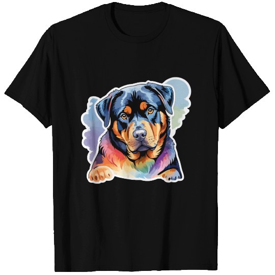 Rottweiler Watercolor T Shirts