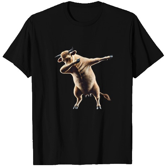 Funny Dabbing Cow Animal Lover Dance Dab Safari T Shirts