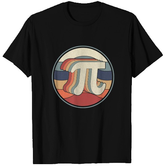 Vintage Pi Day Math 70s 80s Retro Pi Symbol T Shirts