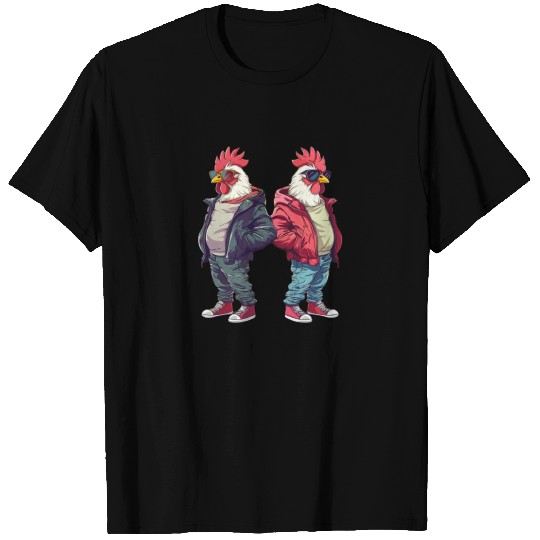 Streetwear fashion on hip chickens T Shirts