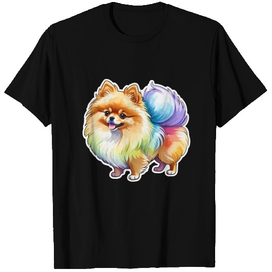 Pomeranian Watercolor T Shirts