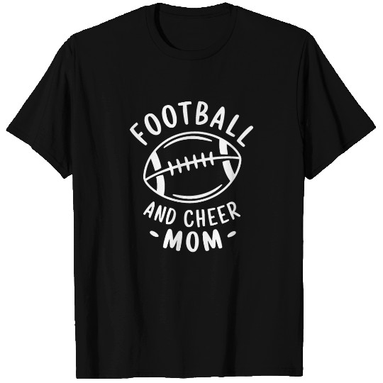 Football And Cheer Mom Proudly Supporting T Shirts