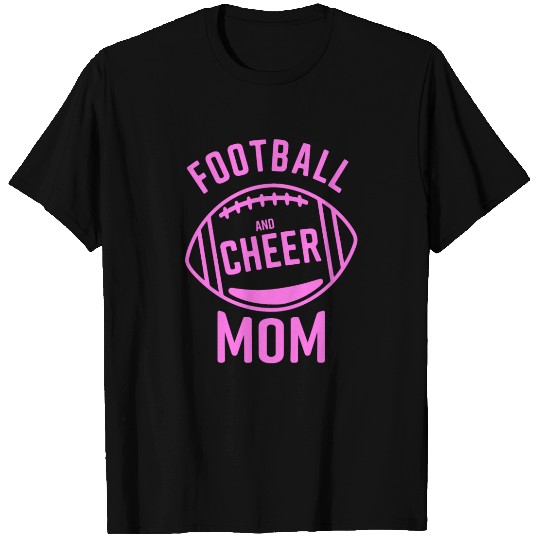 Football And Cheer Mom Pride in Pink Football T Shirts