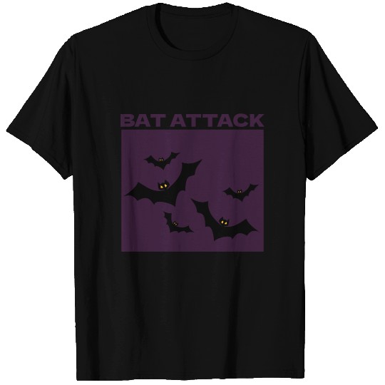 Bat Attack Spooky Halloween T Shirts