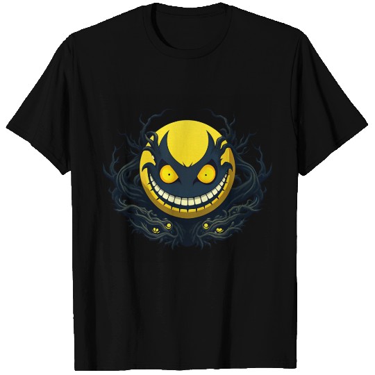 Bright yellow face with sinister twists. T Shirts