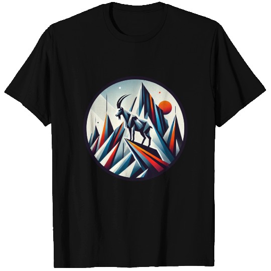 Abstract mountain goat T Shirts
