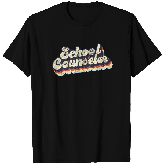 School Counselor Retro Vintage T Shirts