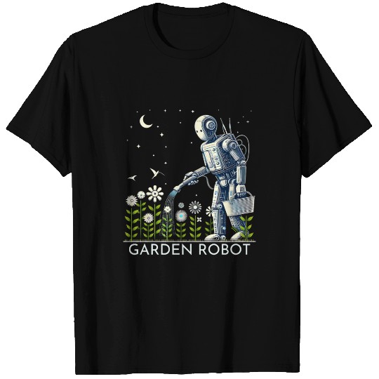 Robot Gardener Circuit Flower Bed T Shirts