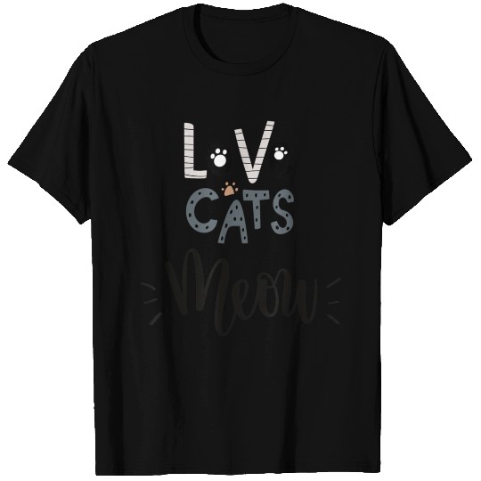 Love Cats T Shirts Cat loves gift for Men Women and Kid