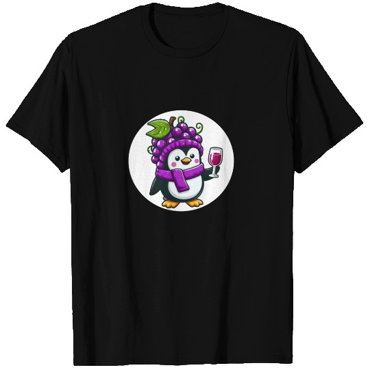Wine Penguin T Shirts