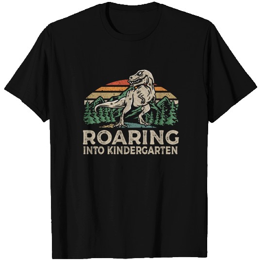 Roaring Kindergarten Dinosaur T Rex Back To School T Shirts