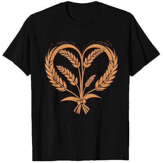 Wheat Cereal Grain Food Lover Funny Design T Shirts