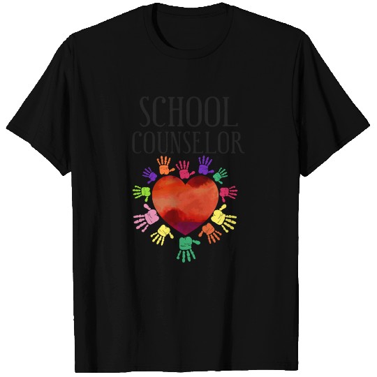 School Counselor Heart T Shirts