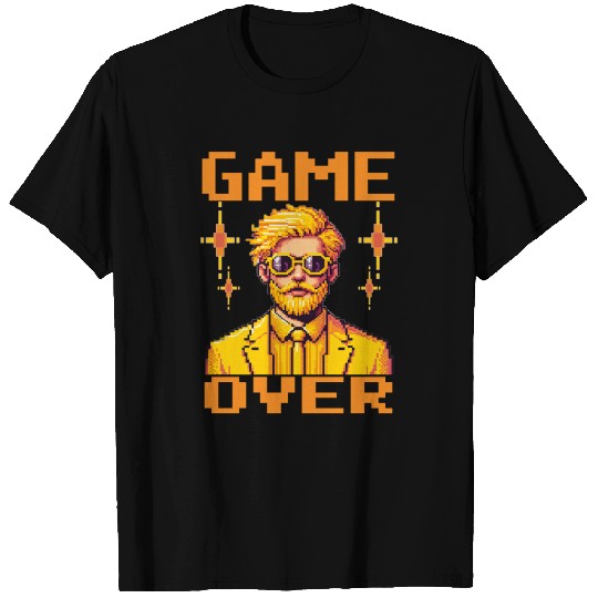 Retro 90's pixel game over T Shirts