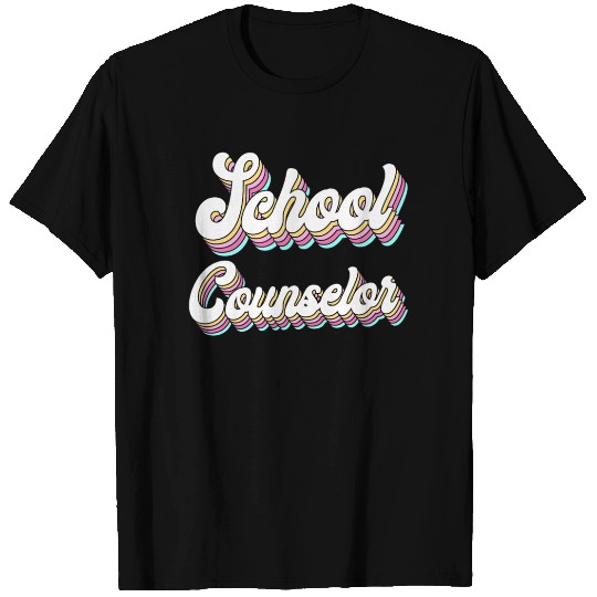 School Counselor Retro 80s 90s T Shirts