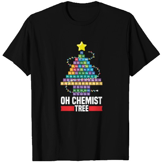 Christmas Tree Chemistry Science Periodic Table T Shirts