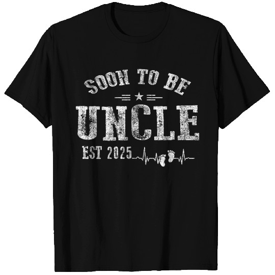 Soon To Be Uncle Est 2025 New Uncle Pregnancy T Shirts