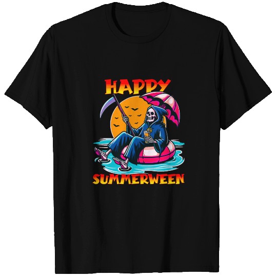 Happy Summerween Float Summer Halloween Spooky T Shirts