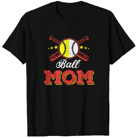 Softball Mom Funny Mommy Mother's Day T Shirts