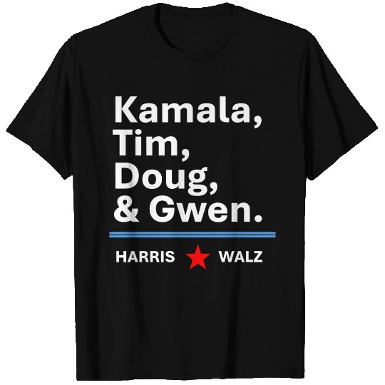 Harris & Walz | Kamala, Tim, Doug & Gwen T Shirts