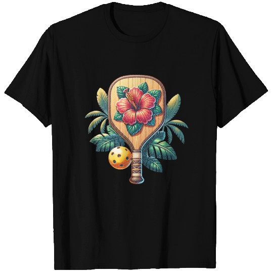 Hibiscus Flower Pickleball T Shirts