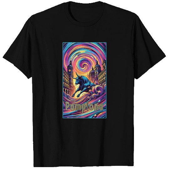 Pamplona Spain art T Shirts