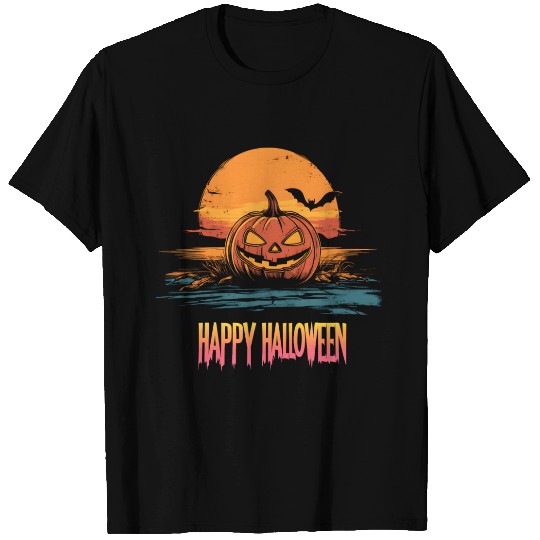 Halloween Scary Pumpkin Surf T Shirts