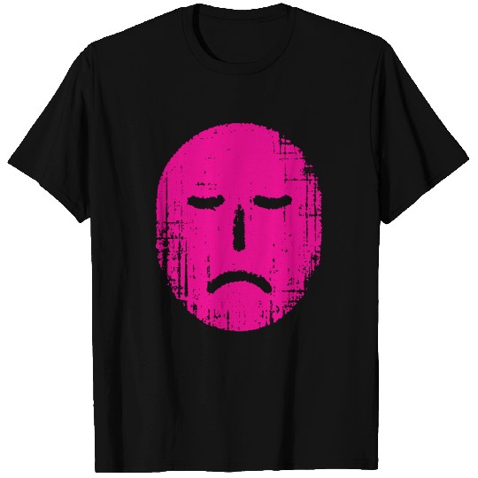 Sad Grunge Pink Face T Shirts