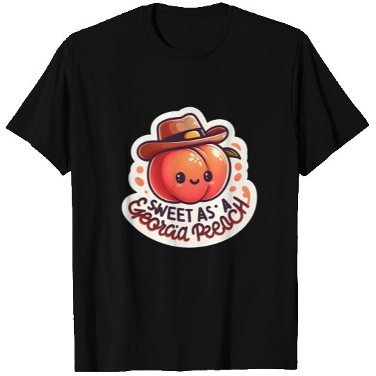 Sweet as a Georgia Peach Sticker T Shirts